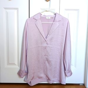 NWT Aritzia Wilfred Freeform Satin Shirt (Small)